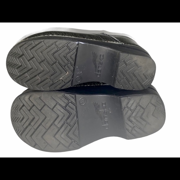 Dansko Professional Patent Leather Scribble Clogs - Picture 8 of 16